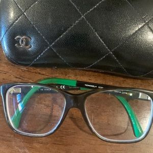 Chanel eye glass frame with case
